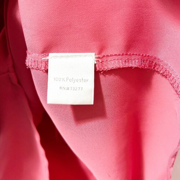 🌷SALE LC Lauren Conrad Peter Pan Collar Sleeveless Top Size Small Coral Pink - Picture 11 of 13